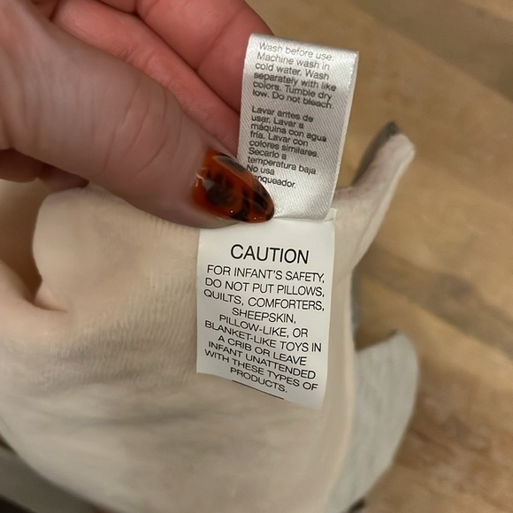 Modern Baby Bunny Security Blanket Lovey Teether Rattle Crinkle Pink - Picture 8 of 8